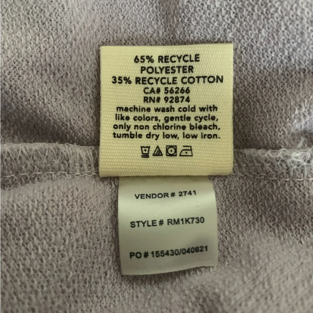 NWT Splendid Sweatshirt: Lavender, Front Palm Tree Print, Crewneck M - Picture 6 of 7